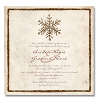Rustic winter wedding invitations