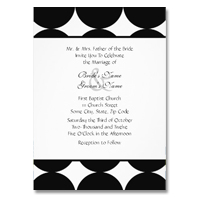 polka dot wedding invitations